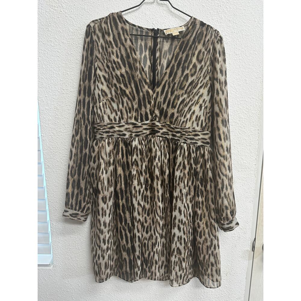Women's Dress Michael Kors Size 10 Leopard Print